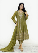 Green Elegance Attire