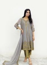 Gray Elegance Attire