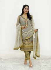 Gray Chiffon Ensemble