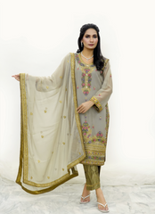 Gray Chiffon Ensemble