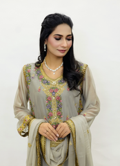 Gray Chiffon Ensemble