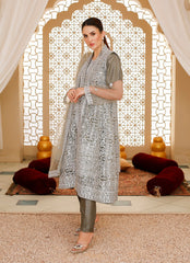 Exquisite Net Coat Ensemble