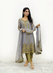 Gray Elegance Attire