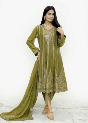 Green Elegance Attire