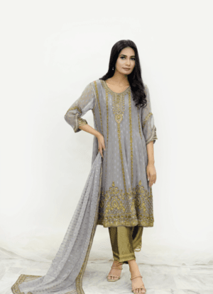 Gray Elegance Attire