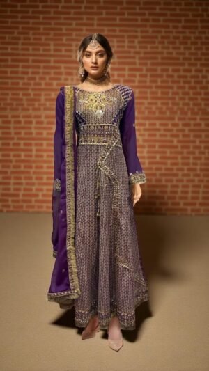 Mystic Purple Maxi Suit